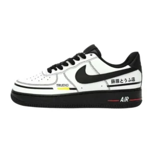 nike af1 white black red 1